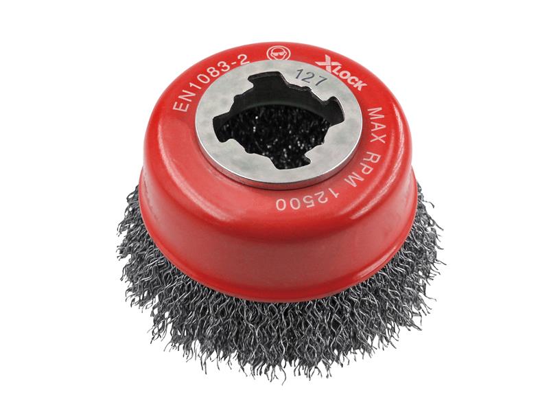 X-LOCK Wire Cup Brush 75mm M14x2, 0.30mm Steel Wire                             