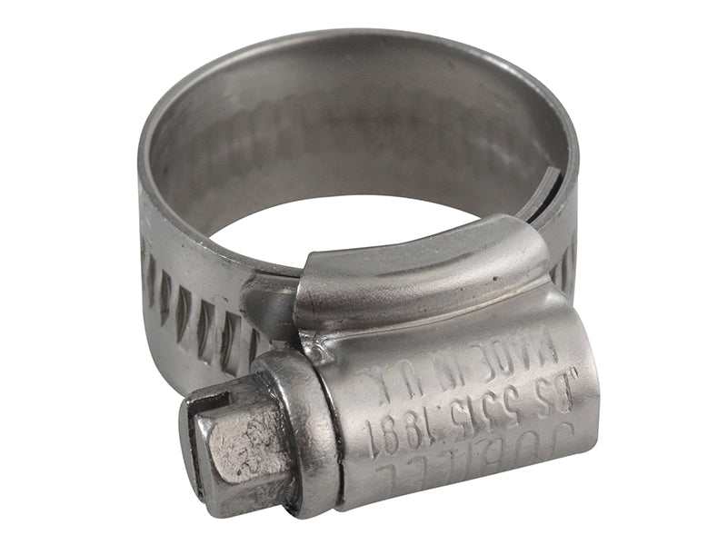 0X Stainless Steel Hose Clip 18 - 25mm (3/4 - 1in)