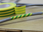 PVC Electrical Tape Green / Yellow 19mm x 20m                                   