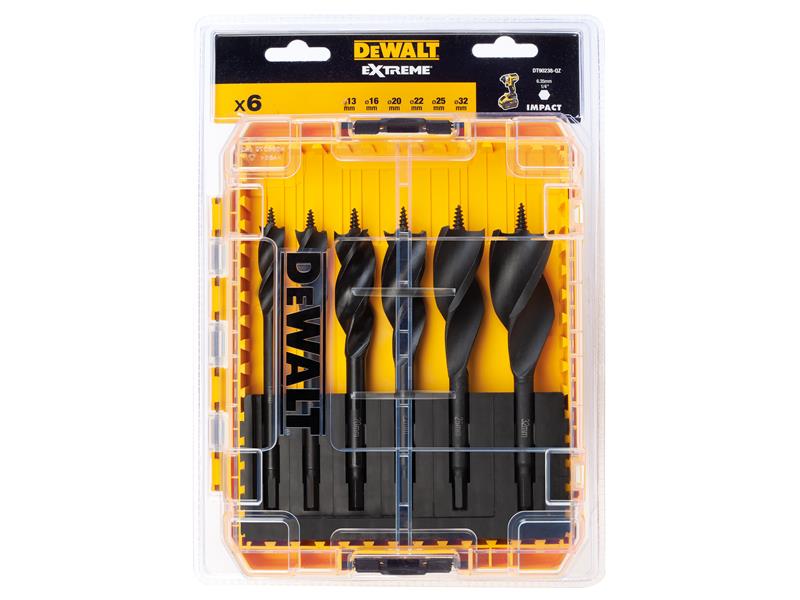 DT90238 Extreme Tri-Flute Spade Bit Set, 6 Piece                                