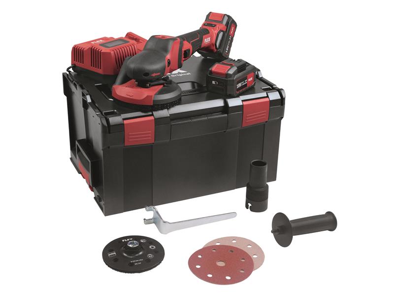 SE 125 18.0-EC/5.0 Set SUPRAFLEX Sander 18V 2 x 5.0Ah Li-ion                    