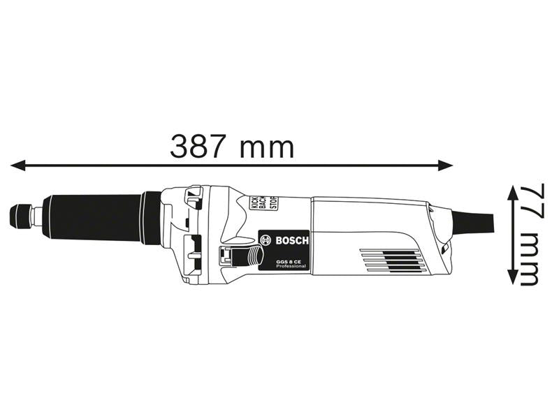 GGS 8 CE Professional Straight Grinder 750W 110V                                