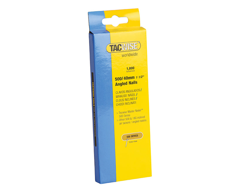 500 18 Gauge 50mm Angled Nails (Pack 1000)