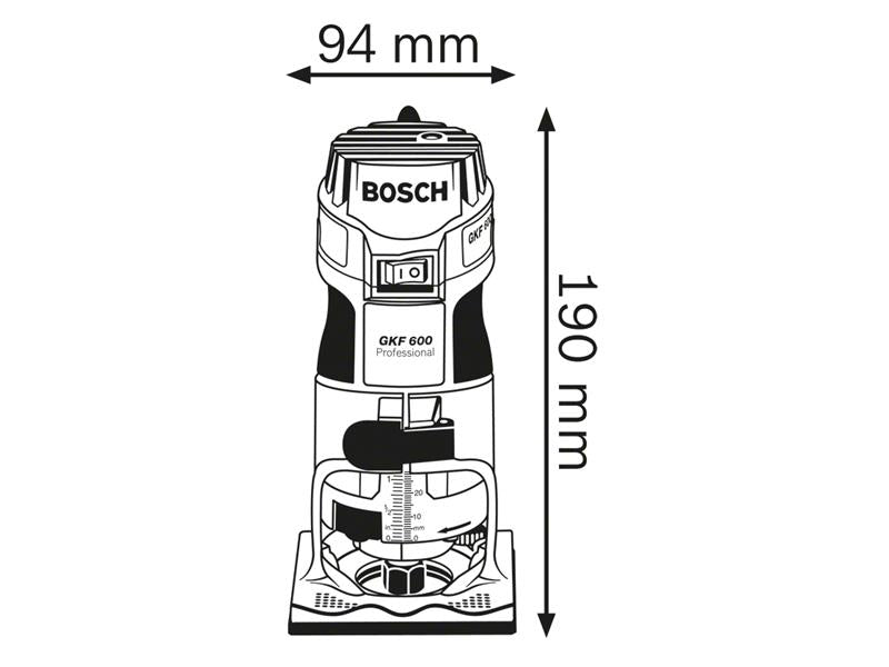 GKF 600 Professional Palm Router 600W 240V                                      