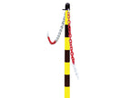 Plastic Post for Chain - Yellow / Black                                         
