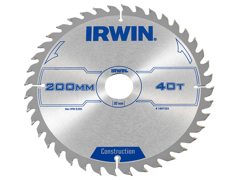 Construction Circular Saw Blade 200 x 30mm x 40T ATB                            