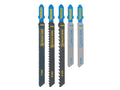 HCS/HSS T-Shank Jigsaw Blade Set, 5 Piece                                       