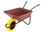 90L Pink Polypropylene Wheelbarrow - Puncture Proof
