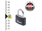 Aluminium Black Vinyl Cover 50mm Padlock 4-Pin