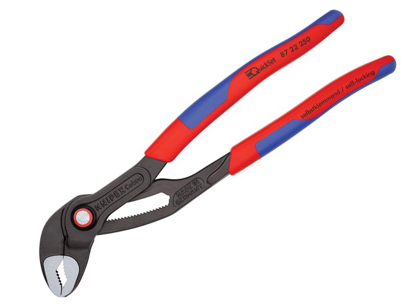 87 22 250 Cobra® Quickset Water Pump Pliers Multi-component 250mm               