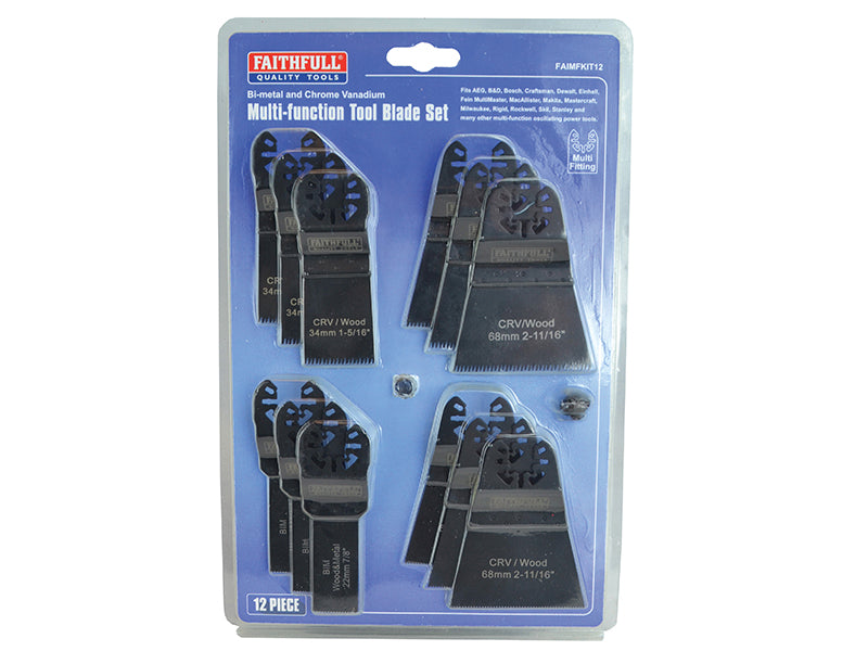 Multi-Function Tool Blade Set, 12 Piece                                         