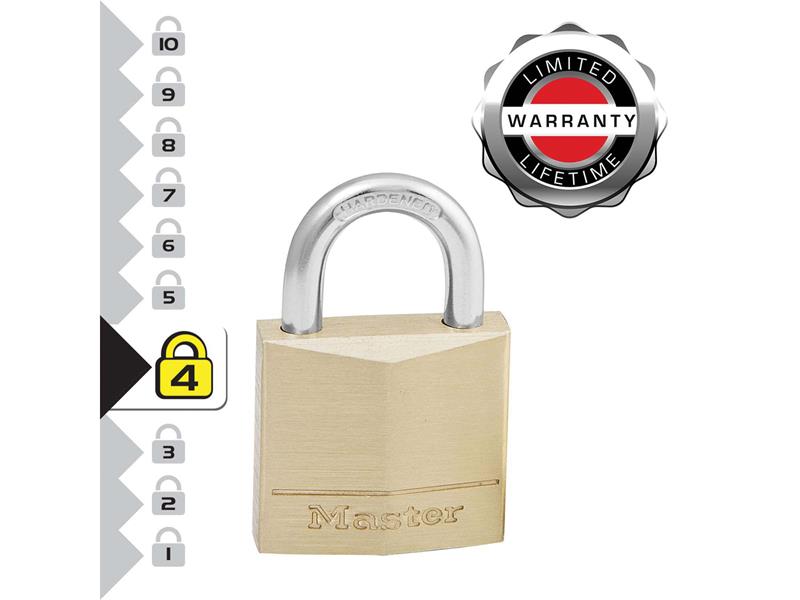 Solid Brass 70mm Padlock 6-Pin