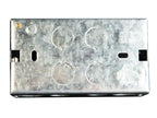 Metal Back Box 2-Gang 45mm                                                      