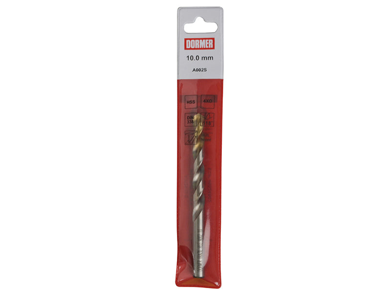 A002 HSS-TiN Coated Jobber Drill 9.00mm OL:125mm WL:81mm