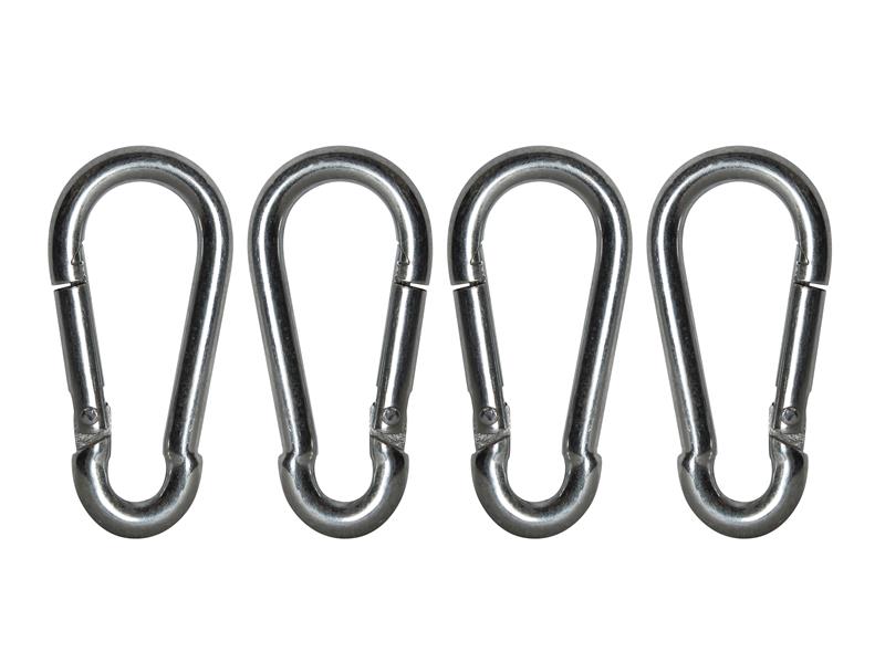 Fire Brigade Snap Hook 6mm Zinc Plated (Pack 4)                                 