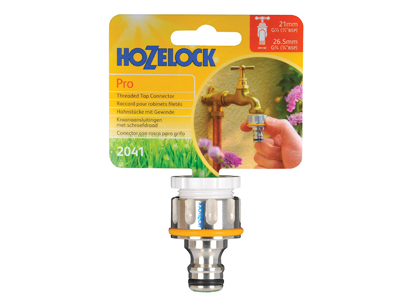 2041 Pro Metal Threaded Tap Connector 12.5-19mm (1/2-3/4in)                     