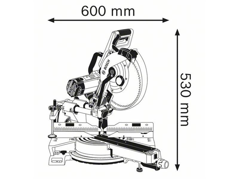GCM 12 SDE Professional Sliding Mitre Saw 1450W 240V                            