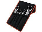 S4RM Series Reversible Ratchet Spanners Set, 5 Piece                            