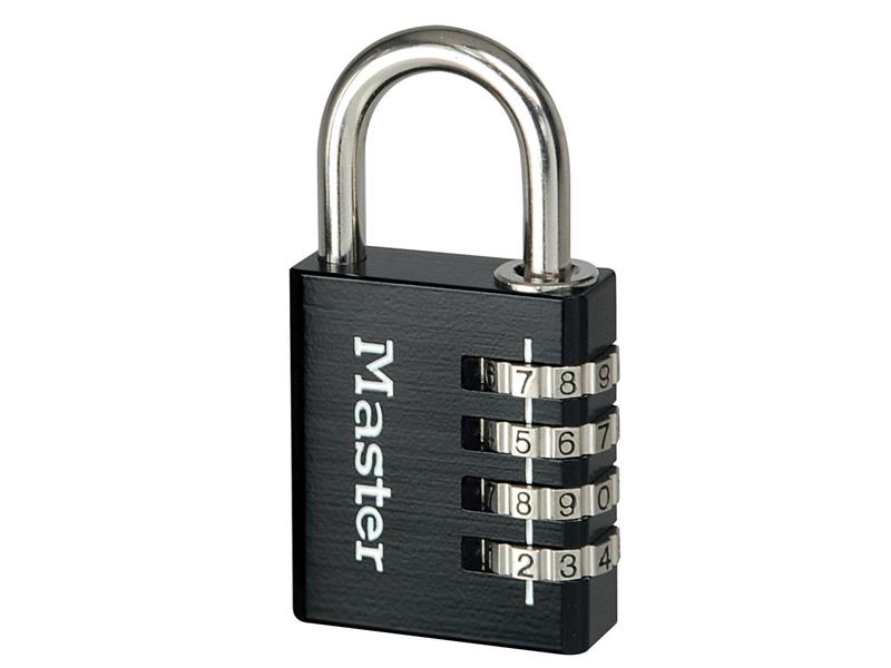 Black Finish 40mm 4-Digit Combination Padlock - 51mm Shackle
