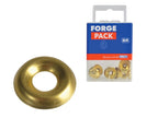 Screw Cup Washer Brass No.8 ForgePack 20                                        
