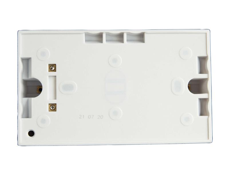 Pattress Box with Earth 2-Gang 45mm                                             