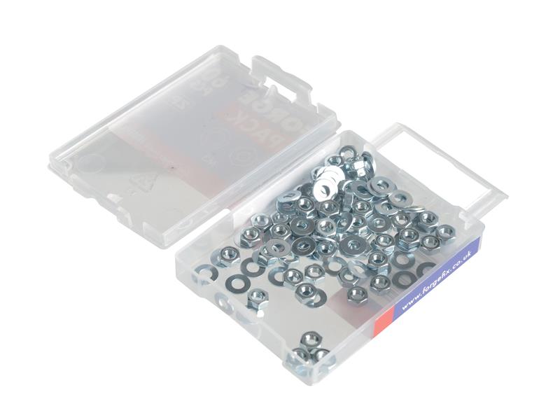 Hexagonal Nuts & Washers ZP M3 ForgePack 60                                     