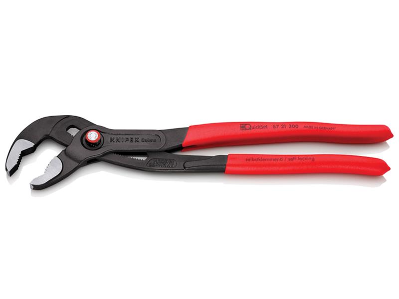 87 21 300 Cobra® Quickset Water Pump Pliers Plastic Coated Grip 300mm           