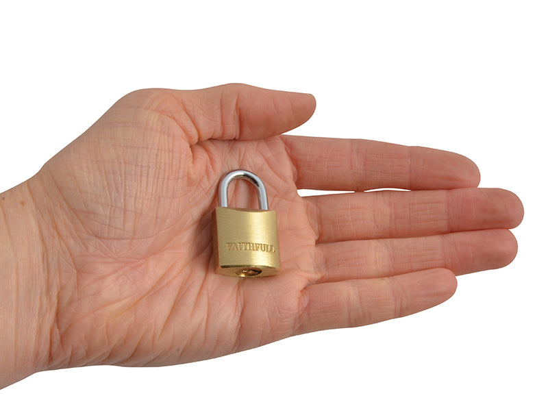 Brass Padlock 20mm 3 Keys                                                       