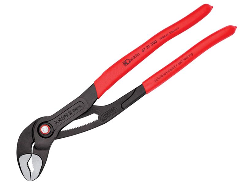 87 21 300 Cobra® Quickset Water Pump Pliers Plastic Coated Grip 300mm           