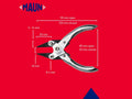 Snipe Nose Parallel Pliers, Smooth Jaws 125mm