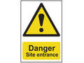 Danger Site Entrance - PVC Sign 400 x 600mm