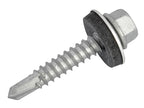 TechFast Hex Head Roofing Screw Self-Drill Light Section 5.5 x 32mm Pack 100    