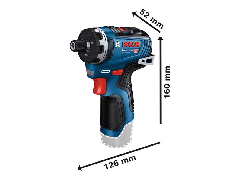 GSR 12V-35 HX Professional Screwdriver 12V 2 x 3.0Ah Li-ion                     