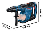 GBH 18V-40 C Pro BITURBO SDS-Max Rotary Hammer 18V 2 x 8.0Ah ProCORE18V Li-ion  
