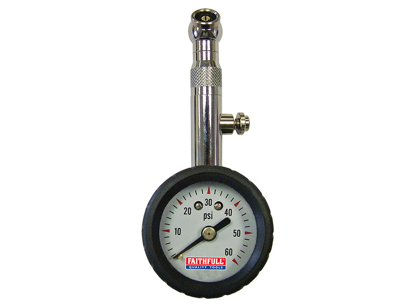 Tyre Pressure Dial Gauge 60 psi                                                 