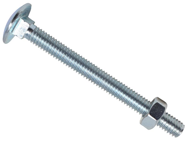 Cup Square Hex Bolt & Nut ZP M10 x 70mm Box 25