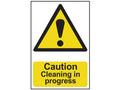Caution Cleaning In Progress - PVC Sign 200 x 300mm