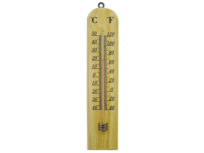 Wall Thermometer - Wood 260mm                                                   