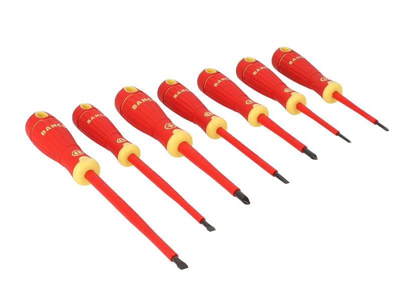 B220.017 BAHCOFIT Insulated Screwdriver Set, 7 Piece                            