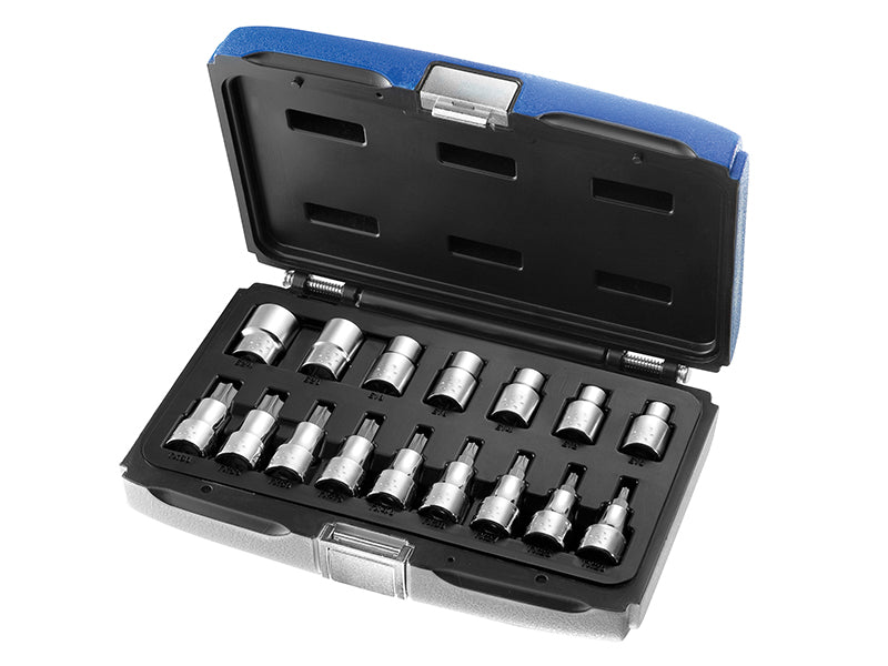 1/2in Drive TORX Socket Set, 16 Piece                                           