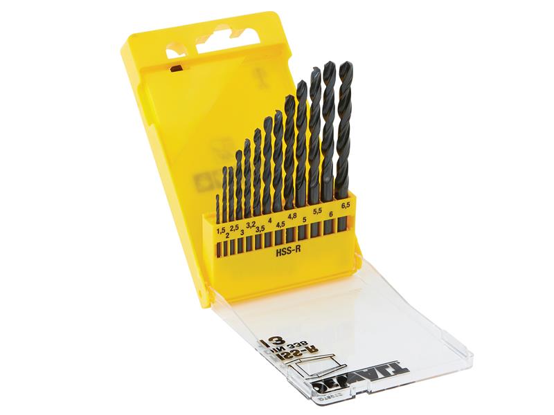 DT5912 HSS-R Jobber Drill Bit Set, 13 Piece                                     