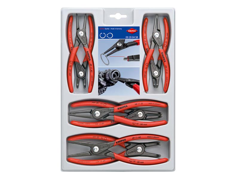00 20 04 Precision Circlip Plier Set, 8 Piece                                   