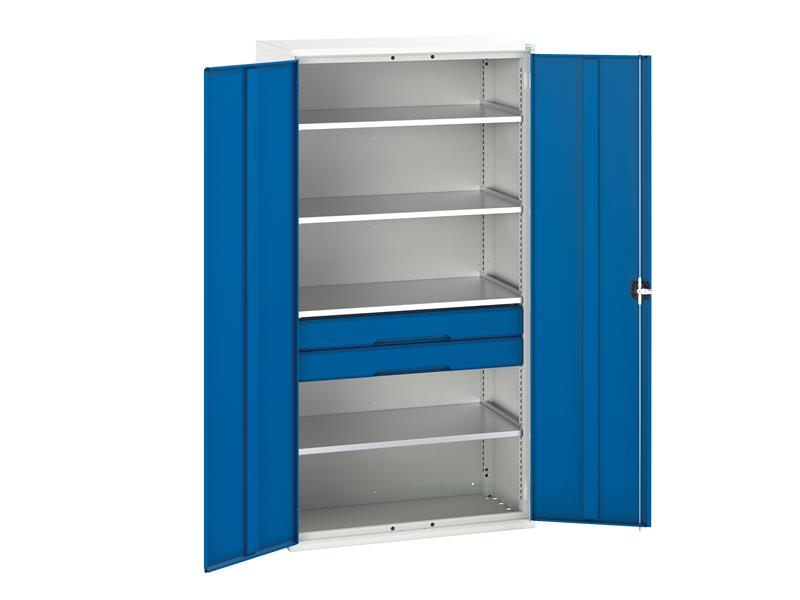 Verso Kitted Cupboard, 4 Shelf & 2 Drawer                                       