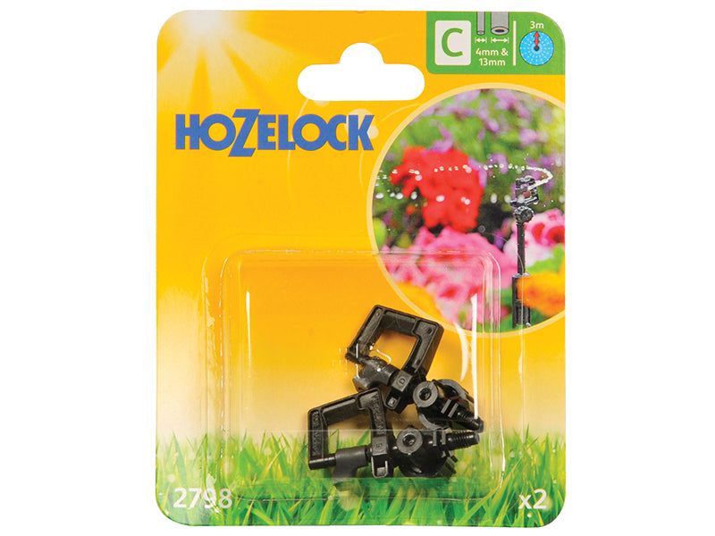 2798 Adjustable 360° Mini Sprinkler (Pack 2)                                    