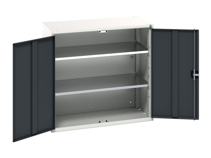 Verso 2 Shelf Cupboard 1050mm Anthracite Grey