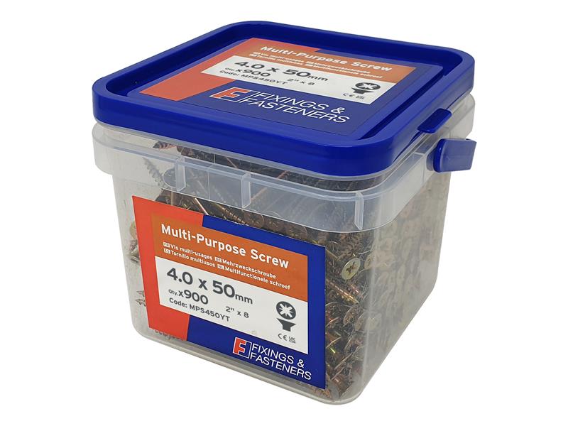 Multi-Purpose Pozi Compatible Screw CSK ST ZYP 6.0 x 90mm Box 100