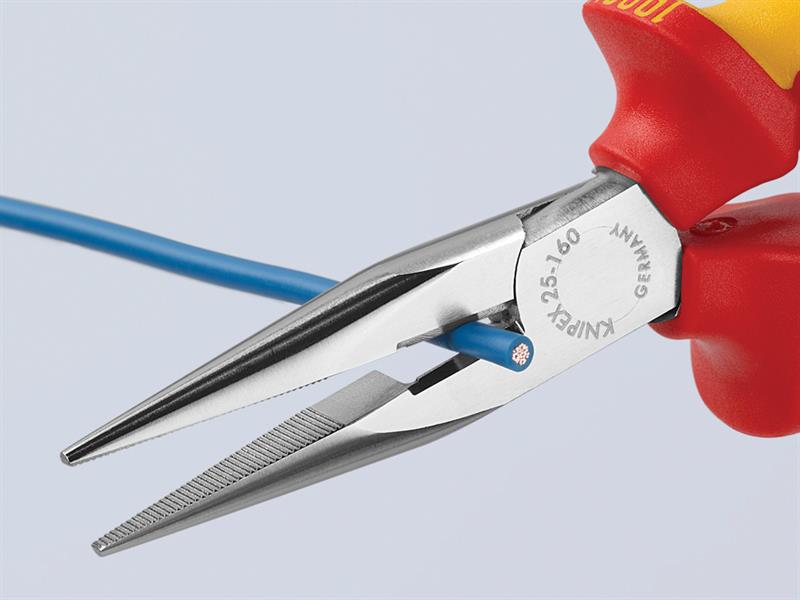 25 06 160 VDE Snipe Nose Side Cutting Pliers 160mm                              