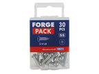 Self-Tapping Screw Pozi Compatible Pan Head SS 3/4in x 8 ForgePack 30           