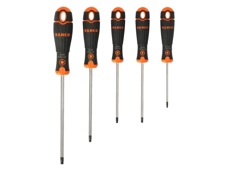 B219.025 BAHCOFIT TORX Screwdriver Set, 5 Piece                                 