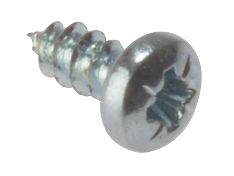 Self-Tapping Screw Pozi Compatible Pan Head ZP 5/8in x 8 Box 200
